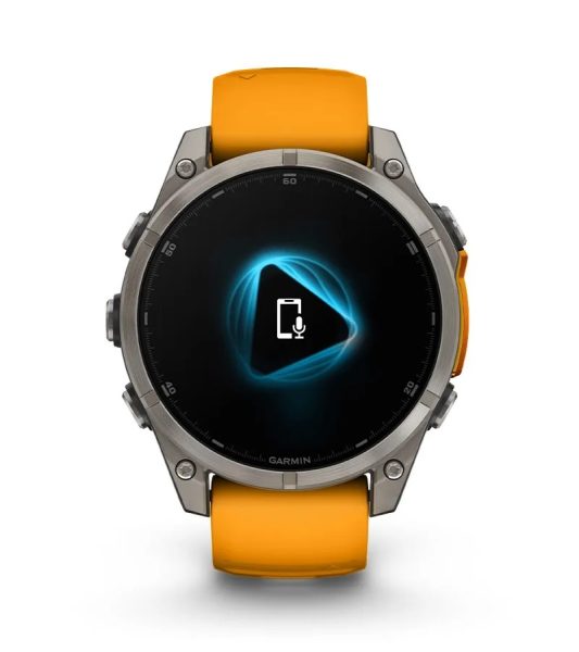 Умные часы Garmin Fenix 8, 47 мм, AMOLED, Sapphire bare Titanium, graphite with titanium band plus graphite silicone band